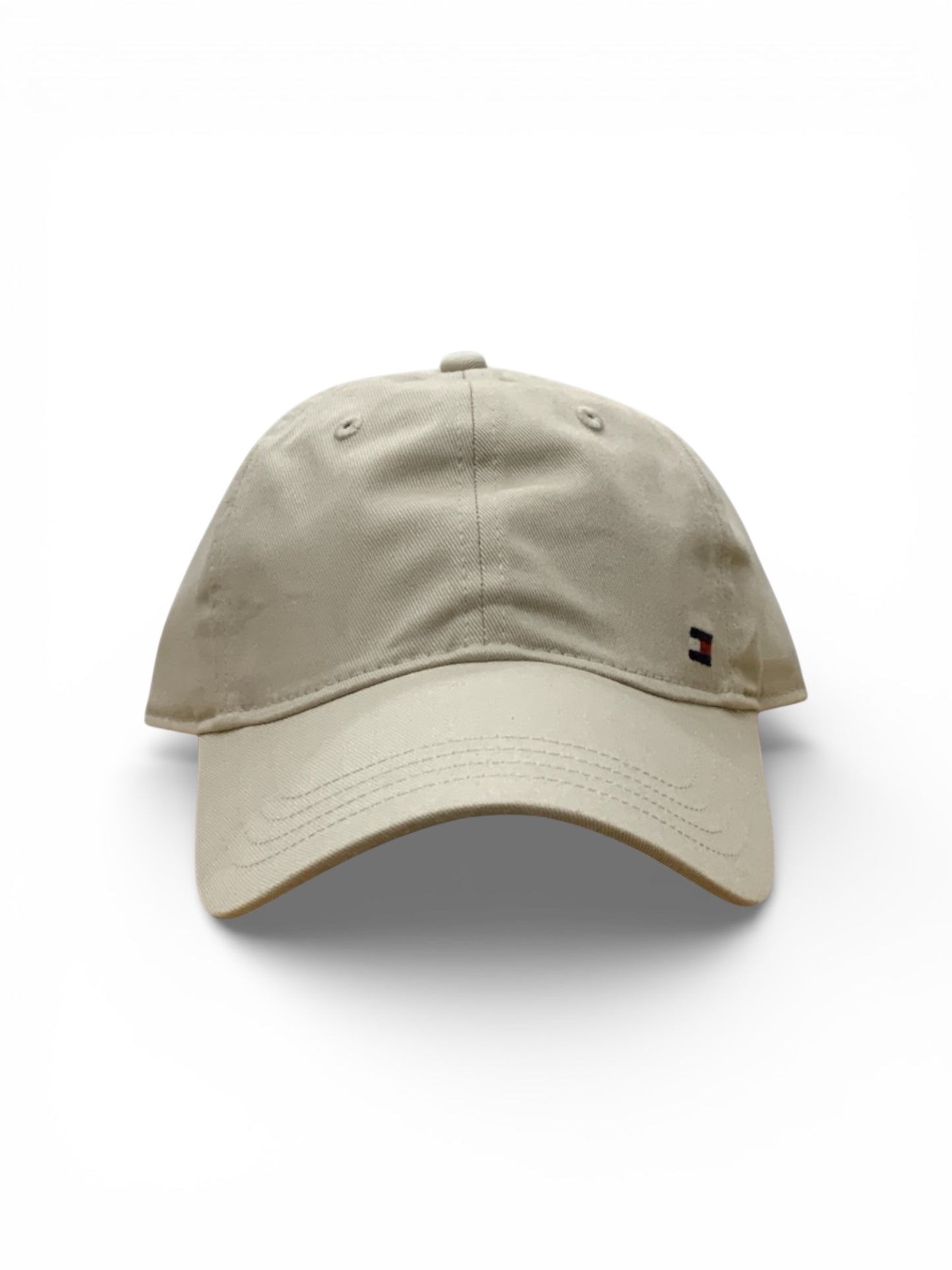 TOMMY HILFIGER FLAG LOGO Beige COTTON CAP