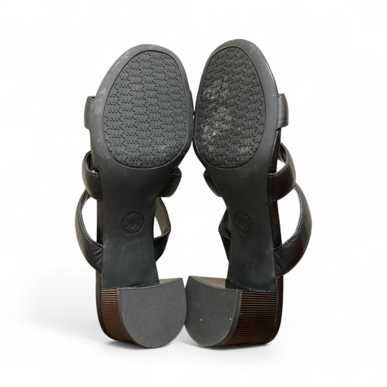 MICHAEL KORS PALOMA FLEX MULE BLACK LEATHERS SANDALS | Pre-Loved Condition Excellent 10/10 |     Size EU 39-39.5