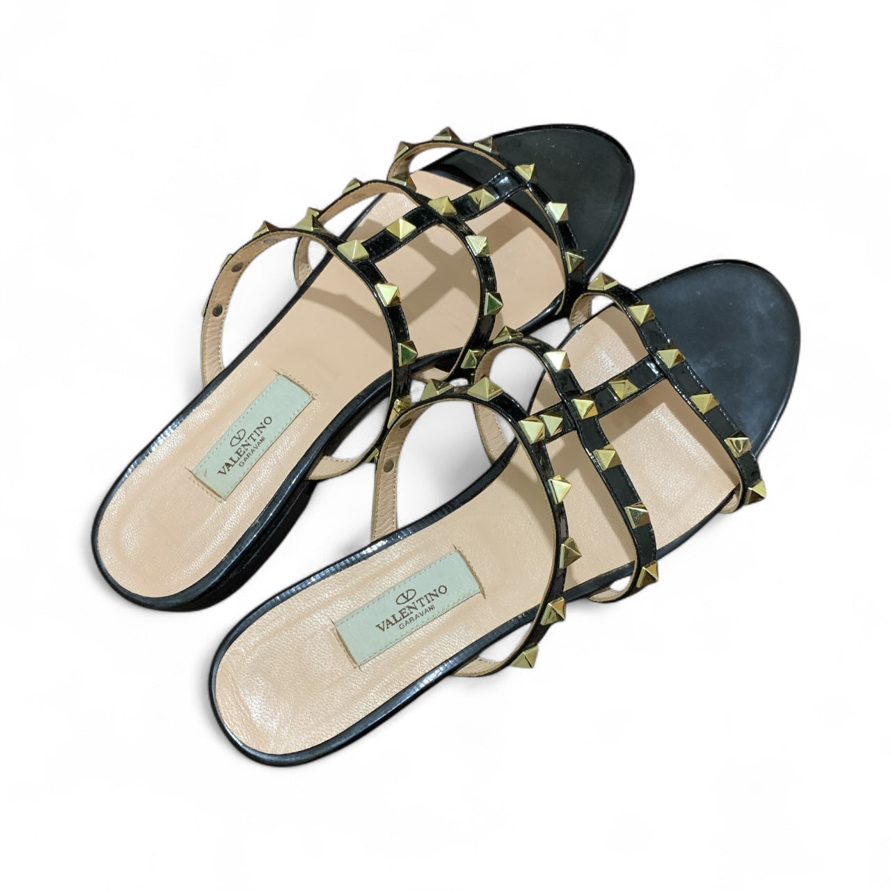 VALENTINO Rockstud Flat Slide Sandal  | Pre-Loved Condition Excellent |      Size EU 40