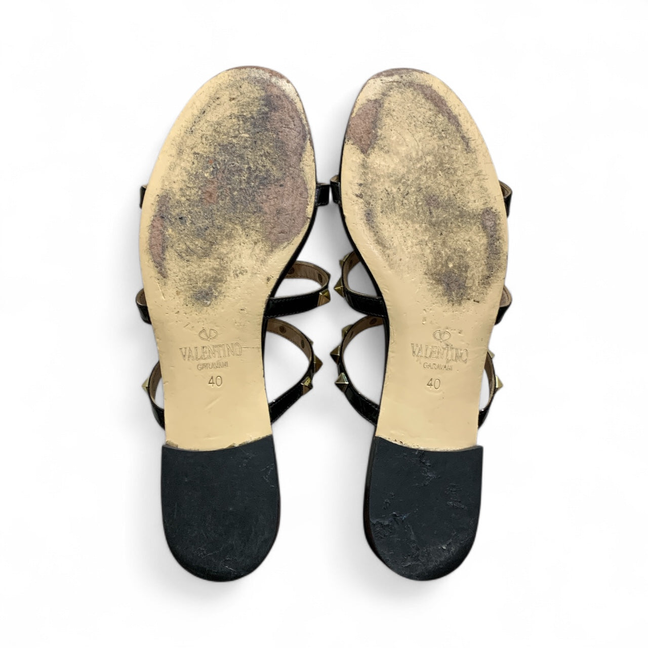 VALENTINO Rockstud Flat Slide Sandal  | Pre-Loved Condition Excellent |      Size EU 40