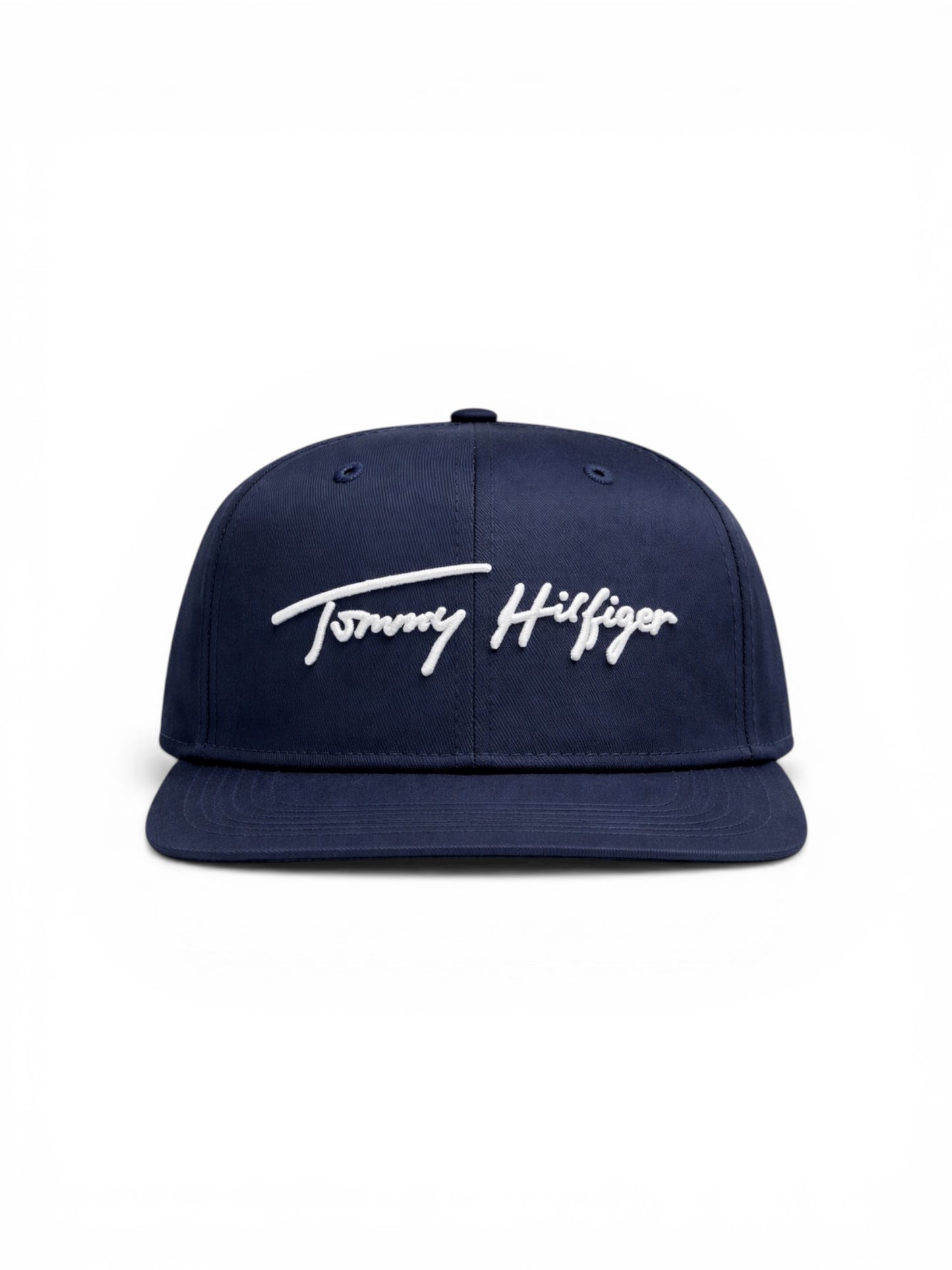 Tommy Hilfiger Signature Flat Brim Cap - Sky Captain