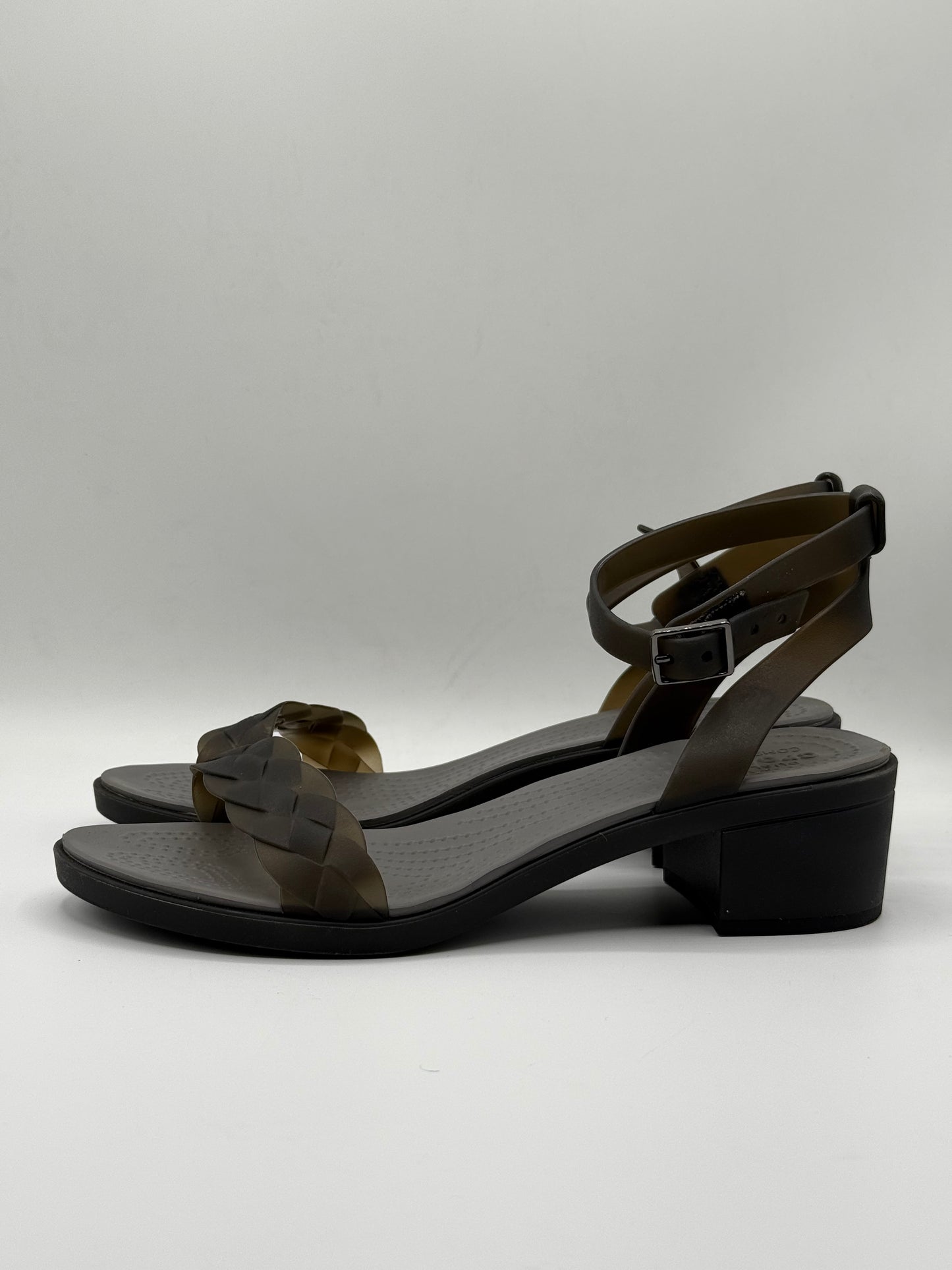 These black Crocs Isabella Block Heel sandals | Excellent condition | Size W9 | EU 39-40
