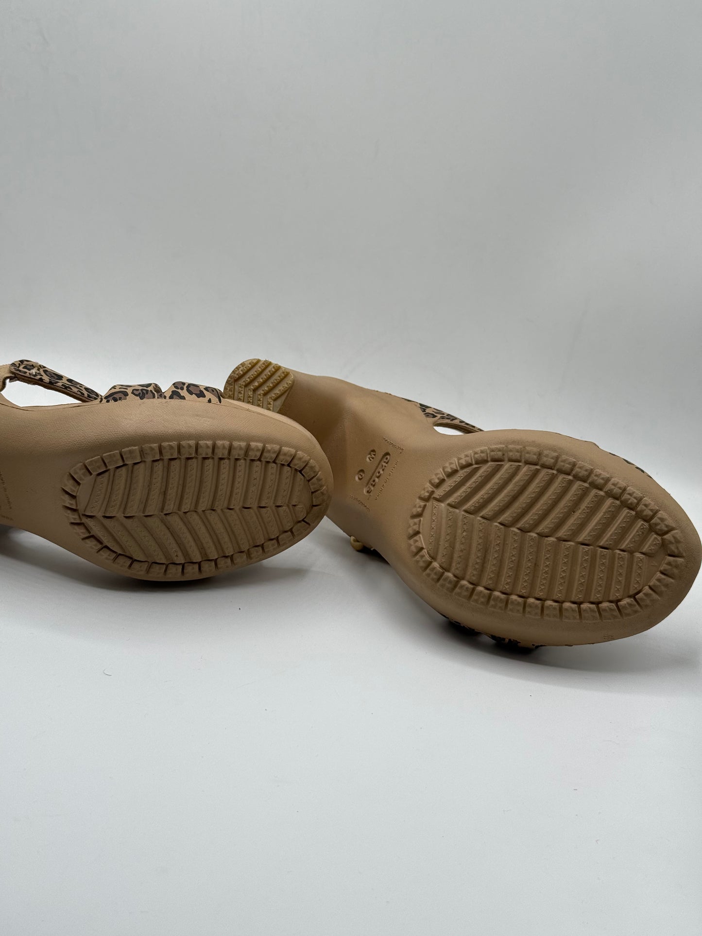 Crocs Cyprus IV Leopard Heel sandals | Condition 10/10 | Size W9 | EU 39-40