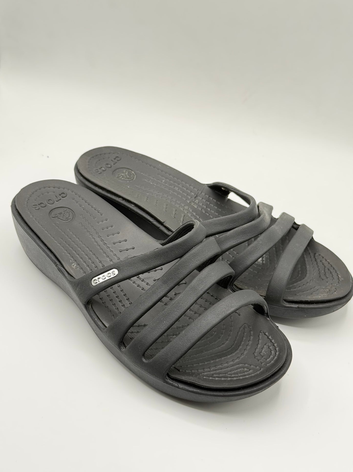 Crocs Rhonda Wedge Sandals | Pre Loved 8/10 Condition | Size W7 | EU 37-38
