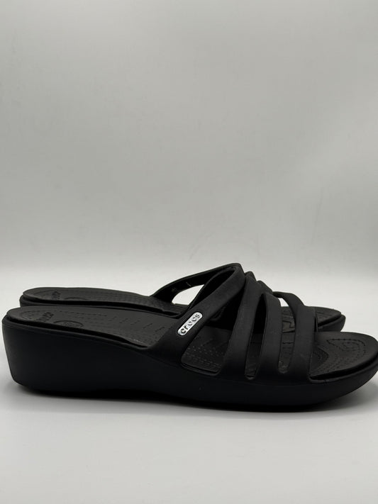 Crocs Rhonda Wedge Sandals | Pre Loved 8/10 Condition | Size W7 | EU 37-38