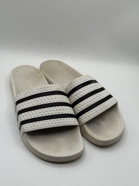 Adidas Originals Adilette slides | Condition 9/10 | Size UK12 EU47 | Made In Italy | 100% Original Product