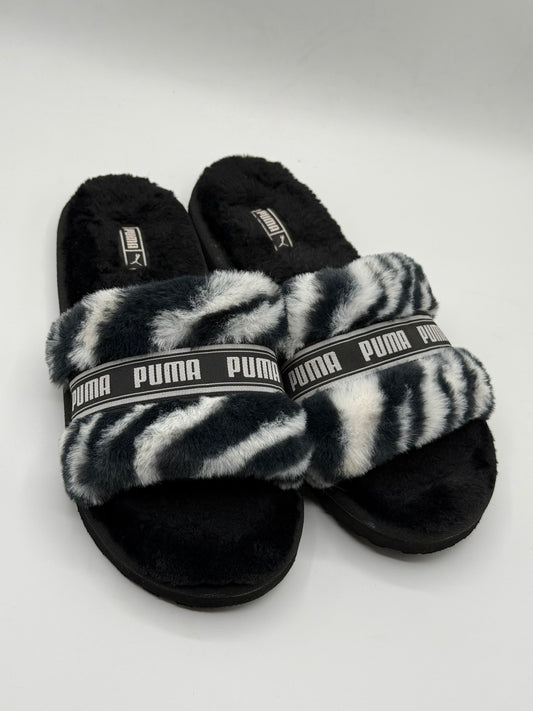 Puma Women's Fluff Wild Slides | Condition Excellent | Size UK6 EU39 | Made In China | 100% Original