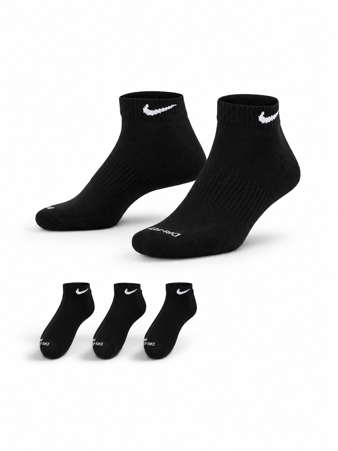 CUSHIONED ANKLE SOCKS (PACK OF 3 PAIRS)