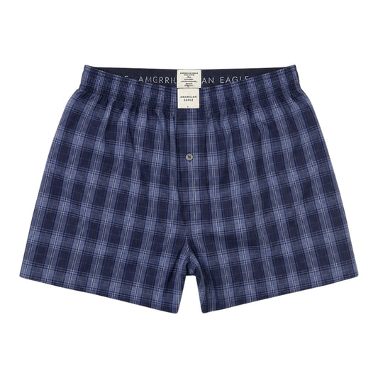 American Eagle Stretch Plaid Classic Boxer Short | Waist 26-28 |