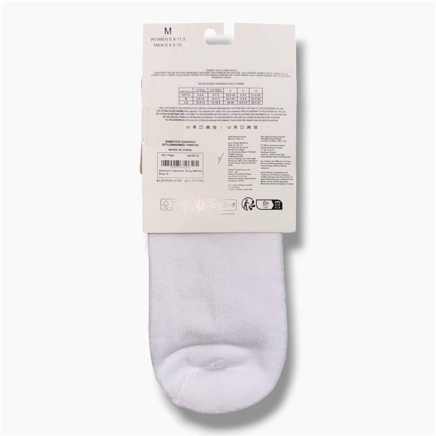 Unisex Throwback Half Crew Socks