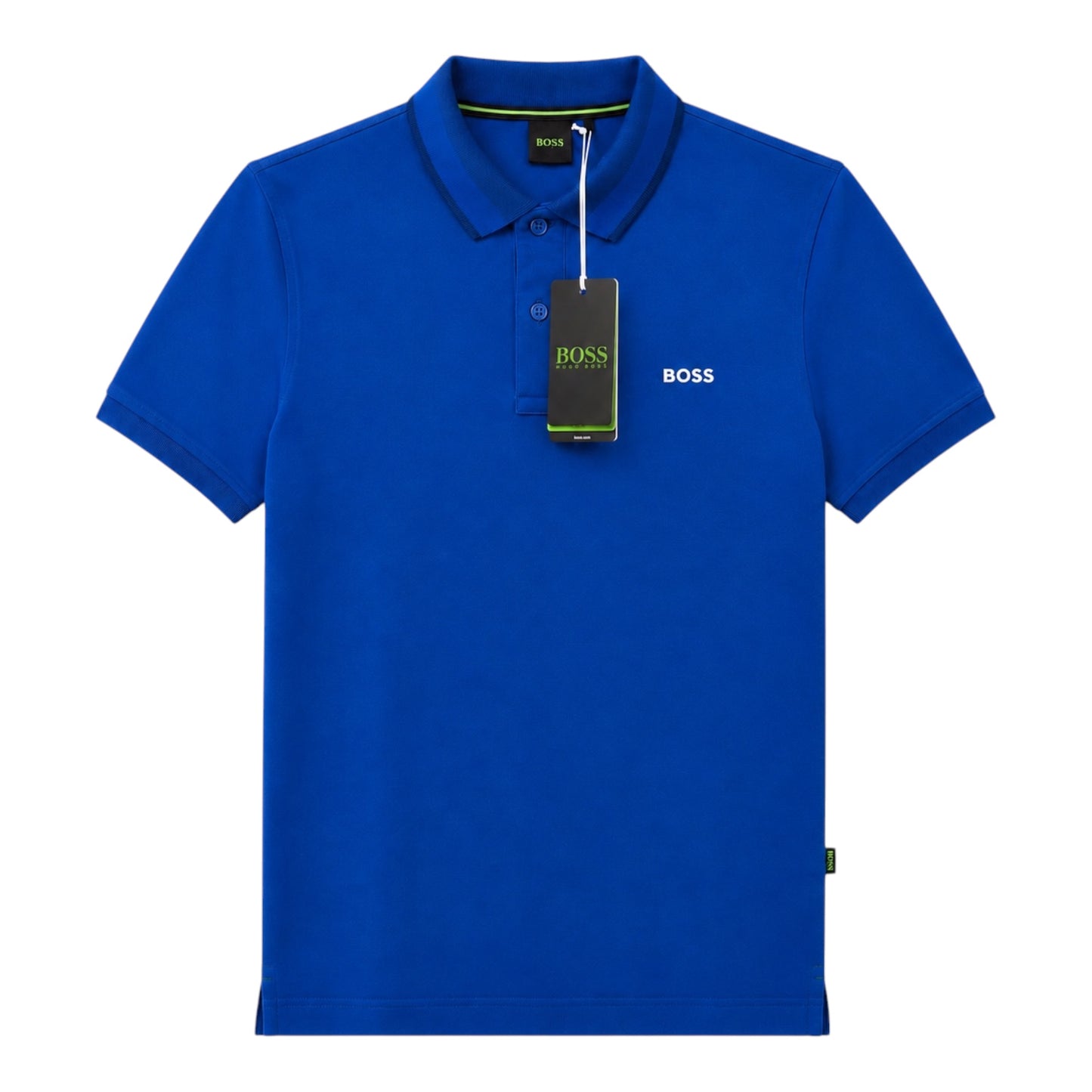 BOSS Royal Blue Cotton Polo Shirt – Slim Fit | Made in Bangladesh