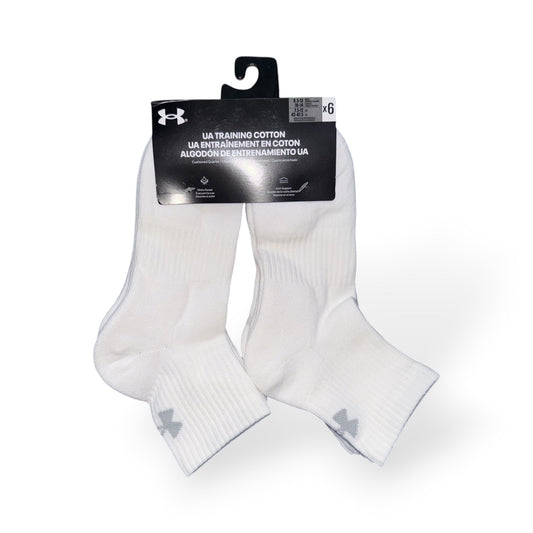 Under Armour Quarter Training Cotton Socks Pack Of 6 Pairs