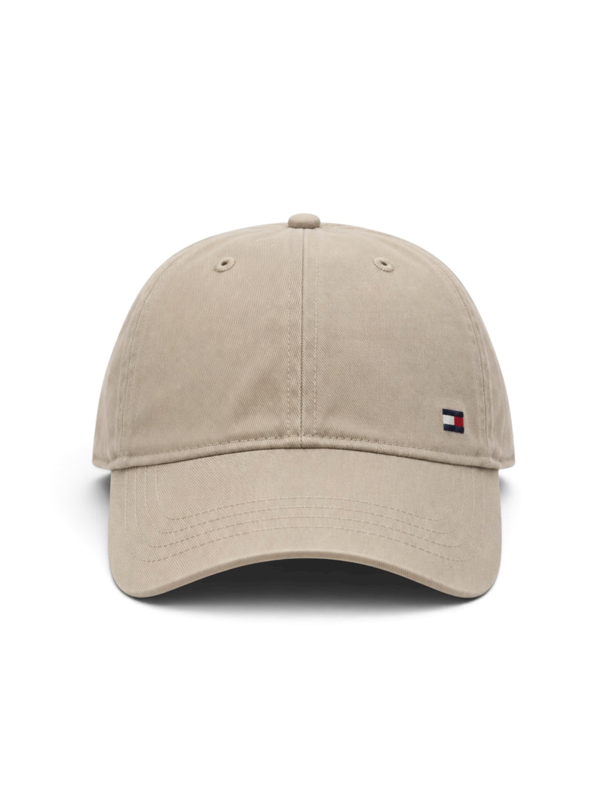 TOMMY HILFIGER FLAG LOGO Beige COTTON CAP