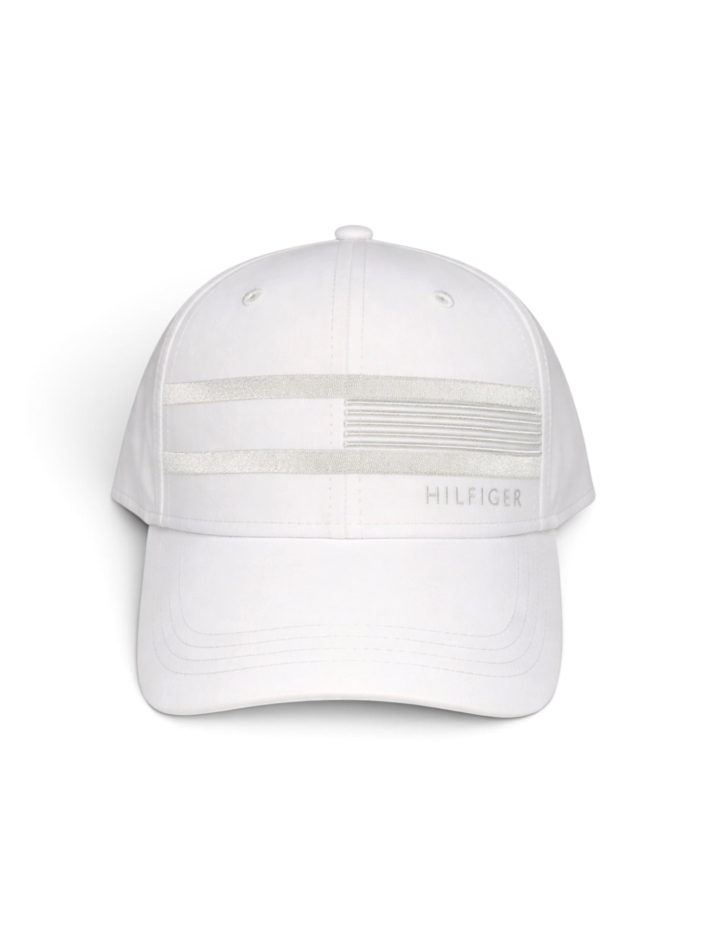 Tommy Hilfiger White Polyester Adjustable Baseball Cap – Classic Fit