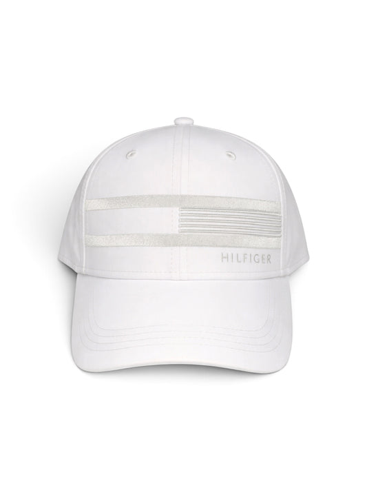 Tommy Hilfiger White Polyester Adjustable Baseball Cap – Classic Fit