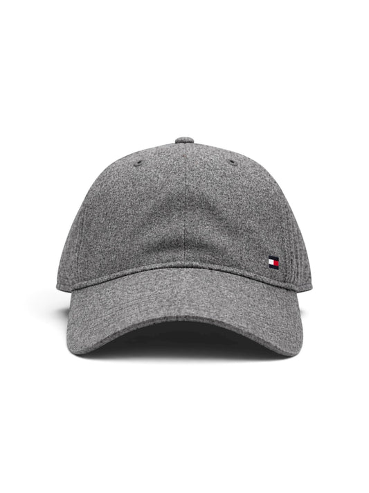 Tommy Hilfiger Men's Hat Billy Corner Flag Cap, Charcoal Grey