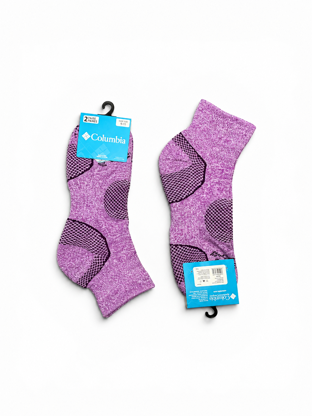 Columbia Balance Point Walk Quarter Socks Double Cushion (2Pair Pack)
