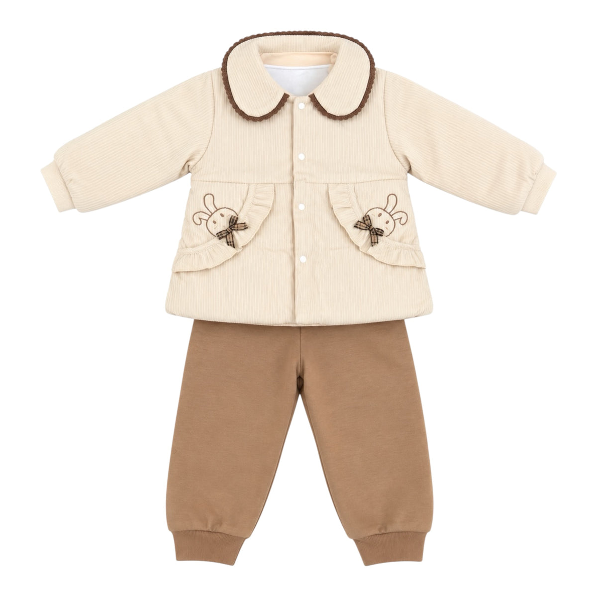 Little Bunny” thin/padded cotton Shirt Trouser Set