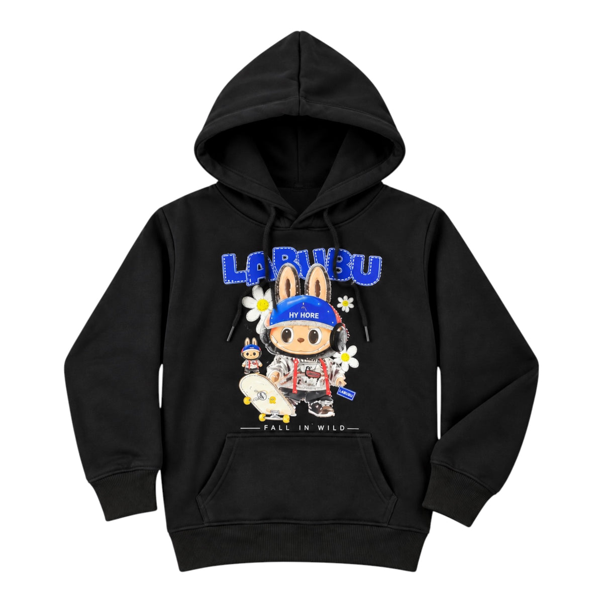 Kid’s Warm Labubu Cartoon Imported Hoodie