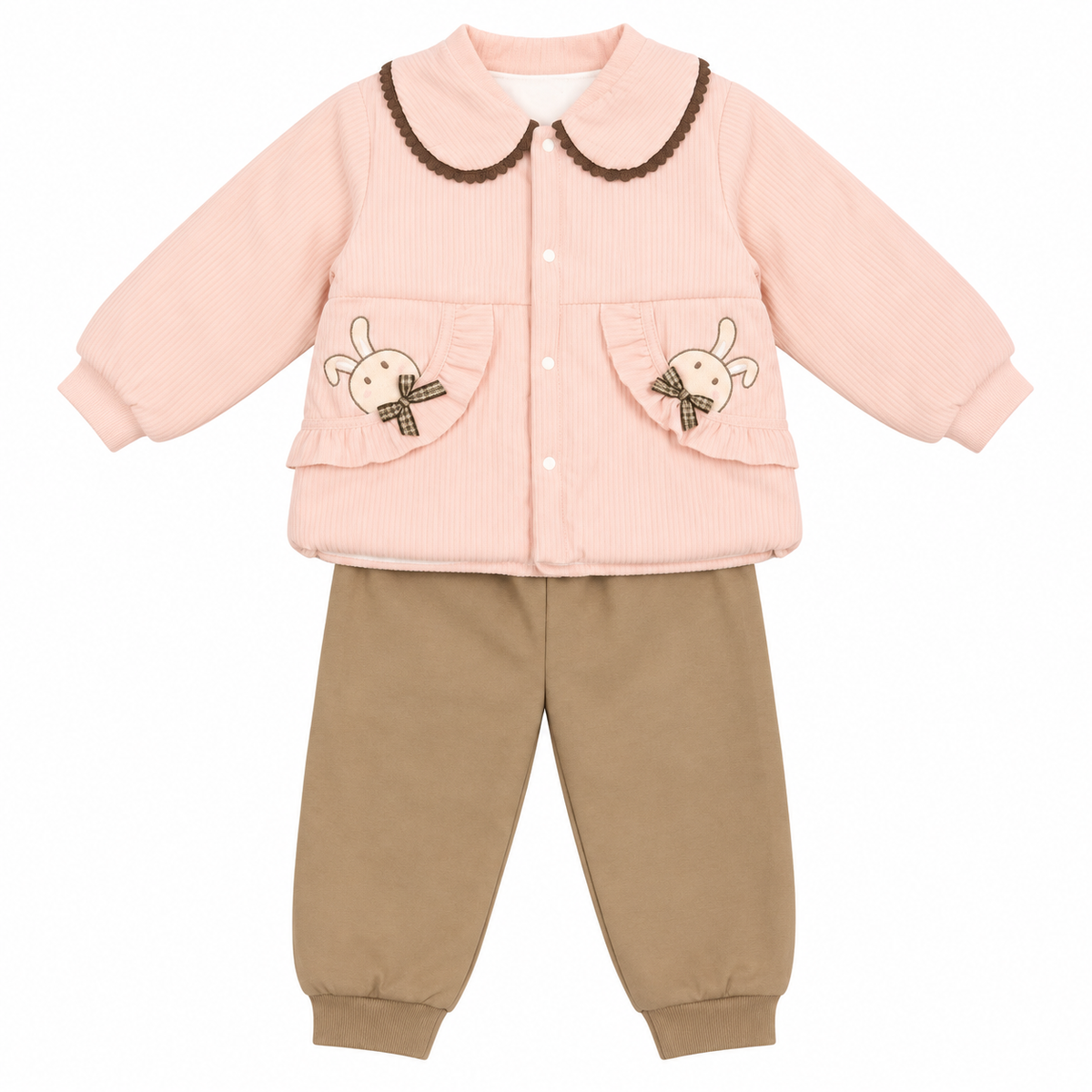 Little Bunny” thin/padded cotton Shirt Trouser Set