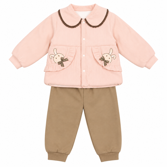 Little Bunny” thin/padded cotton Shirt Trouser Set
