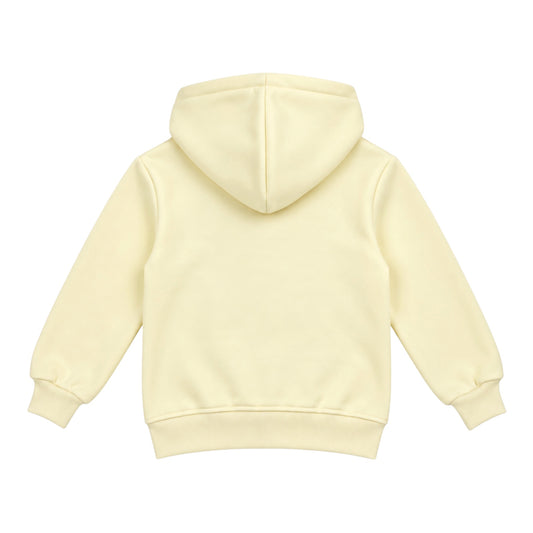 Girls’ Cream Leopard Print Floral Hoodie