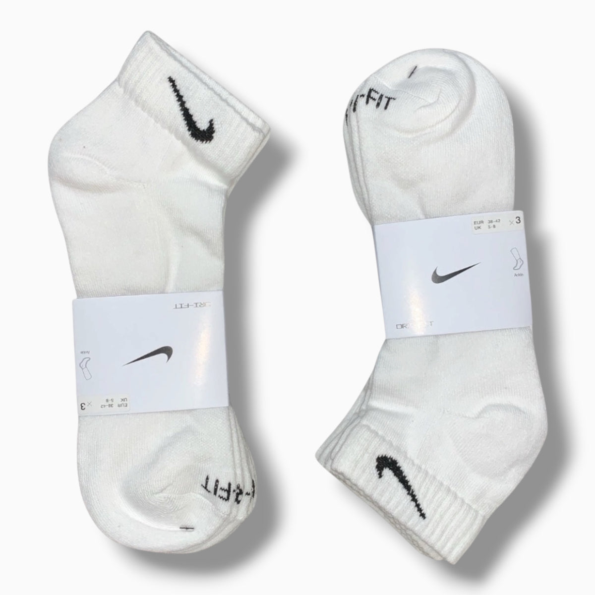 CUSHIONED ANKLE SOCKS (PACK OF 3 PAIRS)
