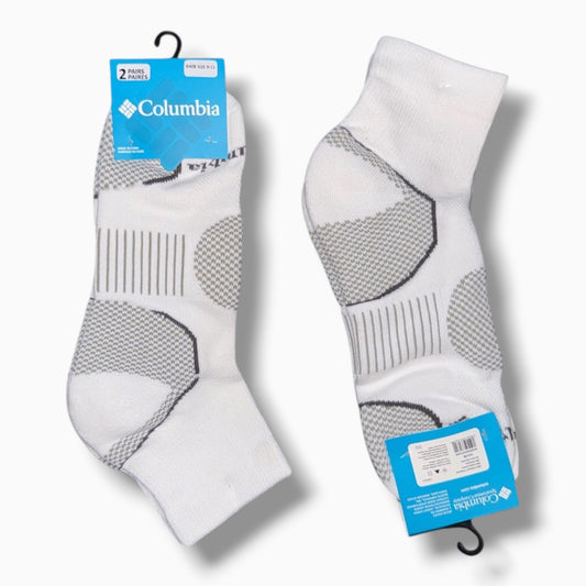 Columbia Balance Point Walk Quarter Socks Double Cushion (2Pair Pack)