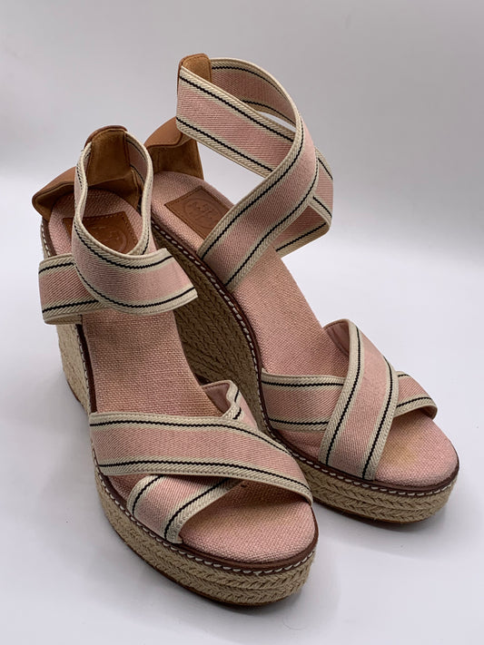 TORY BURCH WEDGE SANDALS | PRE-LOVED CONDITION LIKE BRAND NEW | SIZE 9M EU 39-40 |