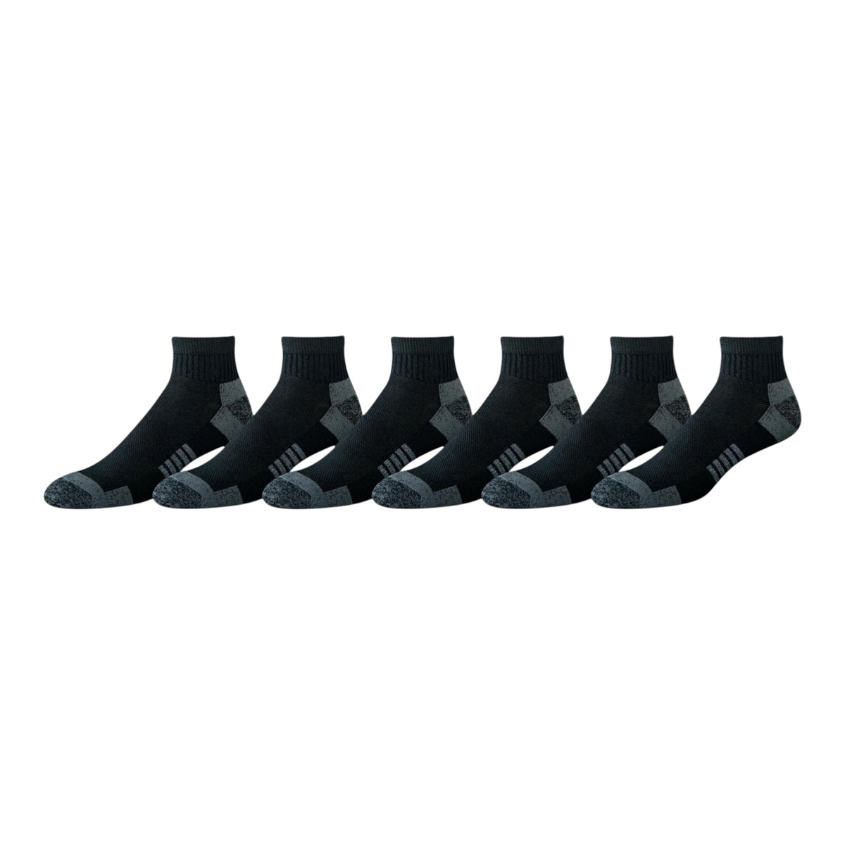 Essentials mens 6-pack Performance Cotton Cushioned Ankle Socks