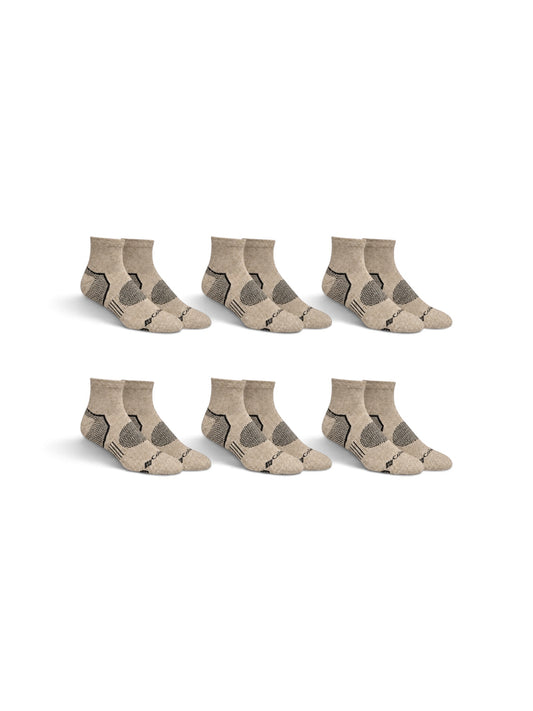 Columbia Balance Point Walk Quarter Socks Double Cushion (6 PAIRS) 100% ORIGINAL