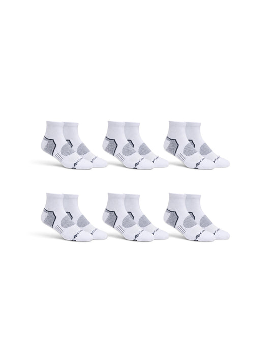 Columbia Balance Point Walk Quarter Socks Double Cushion (6 PAIRS) 100% ORIGINAL