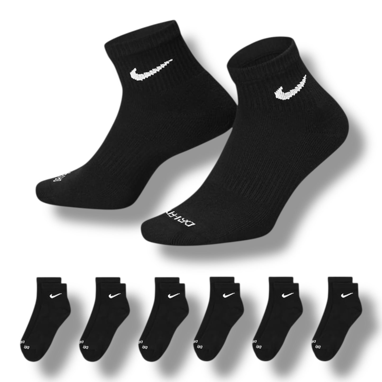 Nike Everyday Plus Cushioned
Training Quarter Socks (3 Pairs)