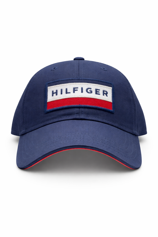Tommy Hilfiger Blue Logo Baseball Cap – Classic Adjustable Cotton Hat