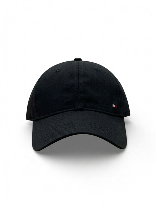 TOMMY HILFIGER FLAG LOGO Beige COTTON CAP