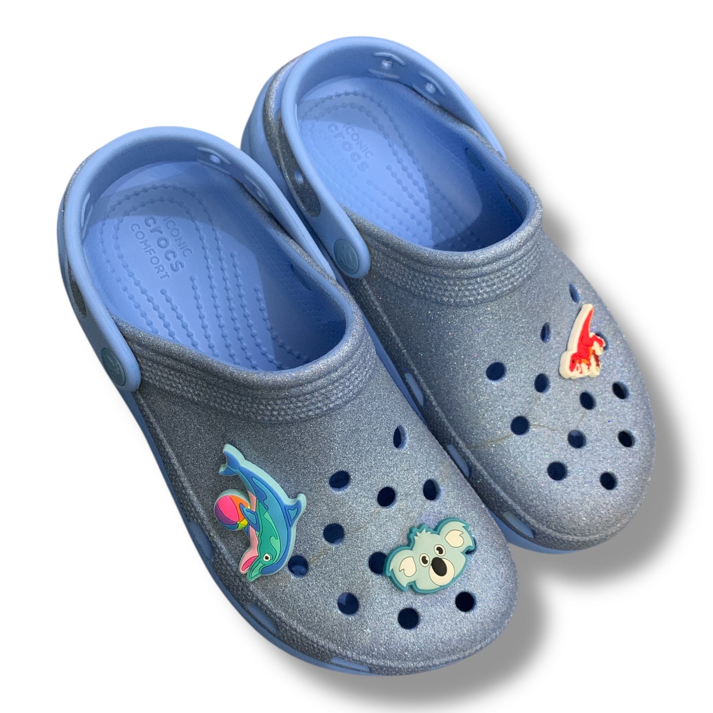 Kid’s Classic Crocs Glitter Cutie Clog | Pre-Owned Condition like Brand New | Size EU 36-37 J4