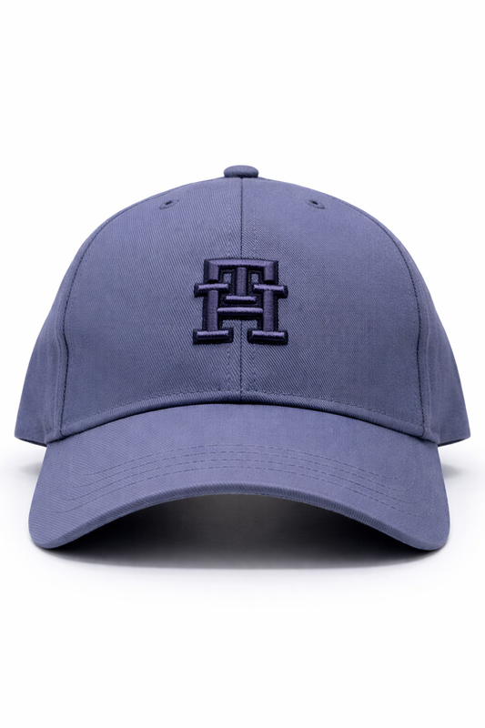 TH MONOGRAM EMBROIDERY SIX-PANEL CAP