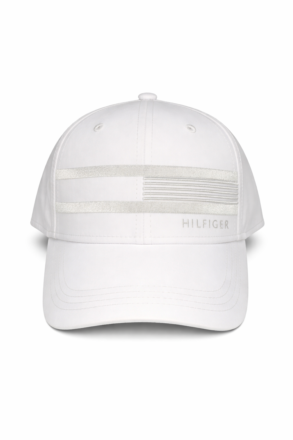 Tommy Hilfiger White Polyester Adjustable Baseball Cap – Classic Fit