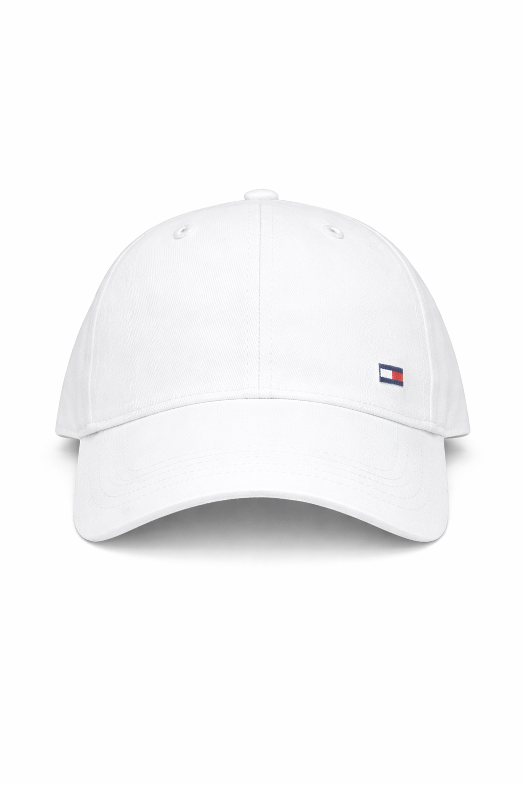 TOMMY HILFIGER FLAG LOGO Beige COTTON CAP