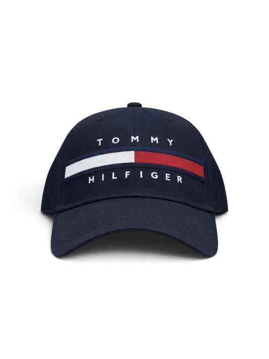 Tommy Hilfiger Flag Stripe Logo Baseball Cap