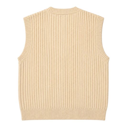 Kid’s Knitted Sleeveless Cotton Sweater-Soft&Premium