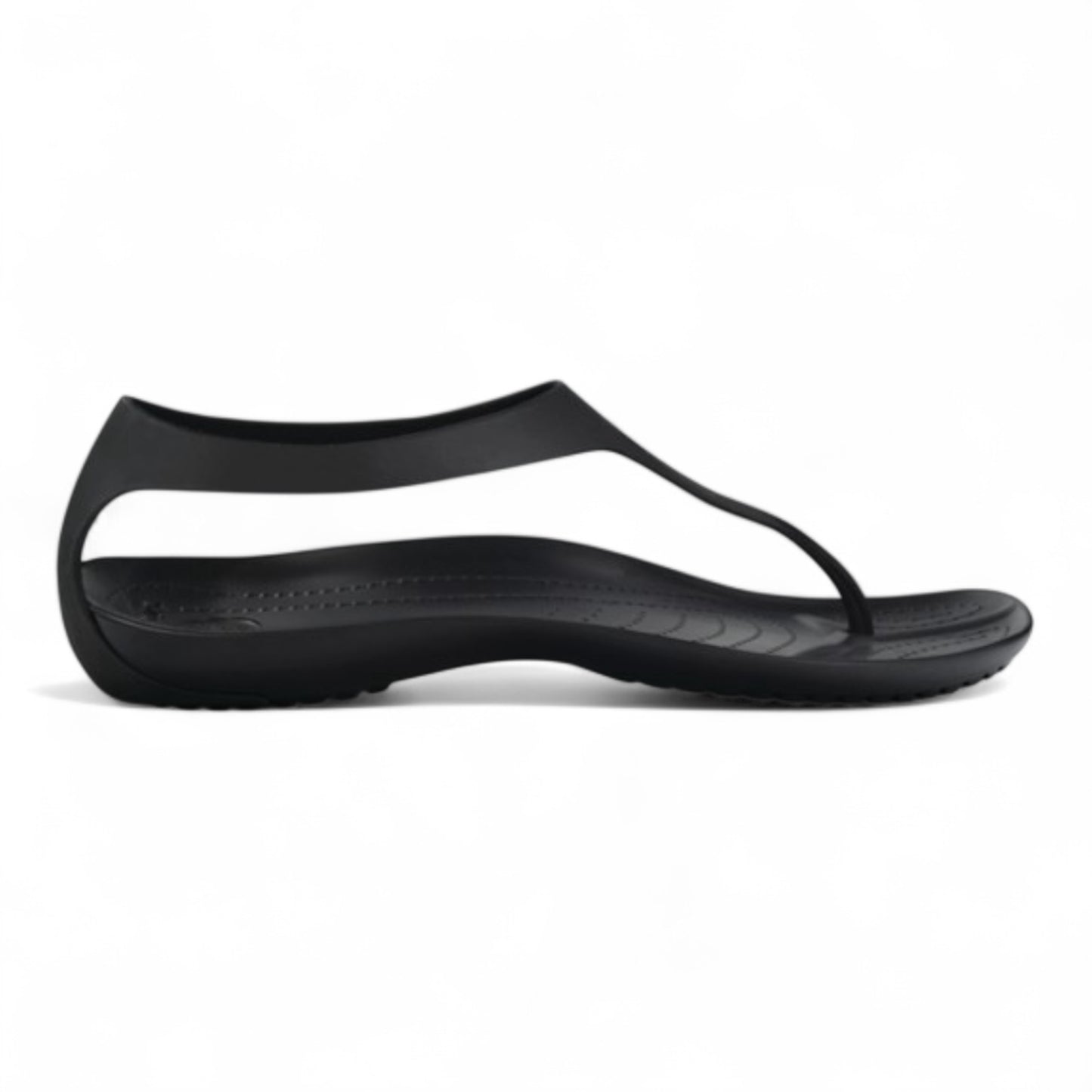 Crocs T-STRAP OPEN TOE BACK DETAIL SANDAL - BLACk | Condition Excellent