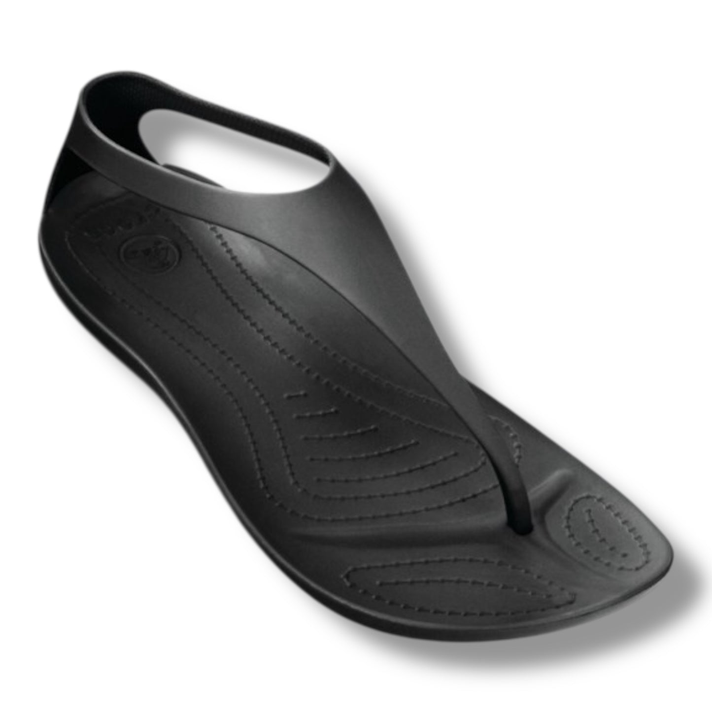 Crocs T-STRAP OPEN TOE BACK DETAIL SANDAL - BLACk | Condition Excellent