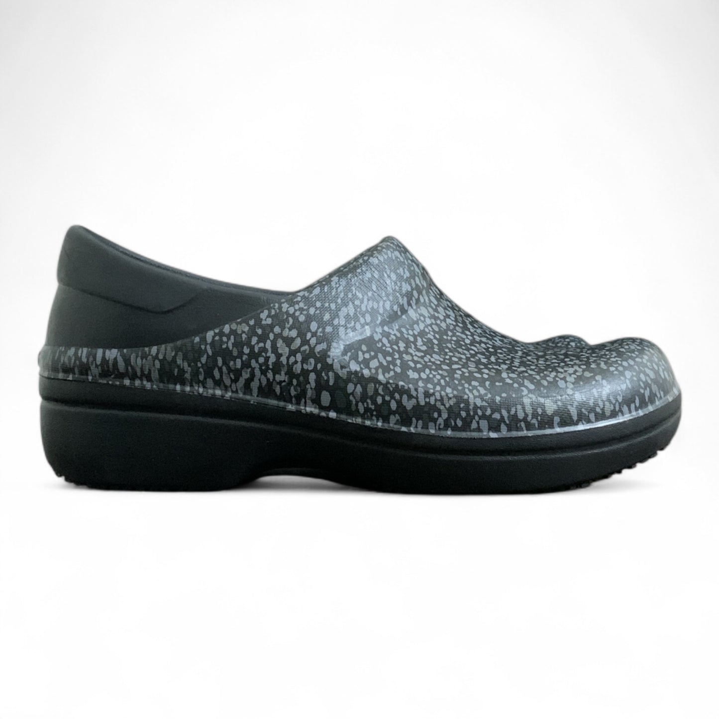 Crocs Dual Comfort Neria Pro Black Paisley Clogs | Condition Excellent Like Brand-New | Size US W7 | EU 37-38 | Product # 205385