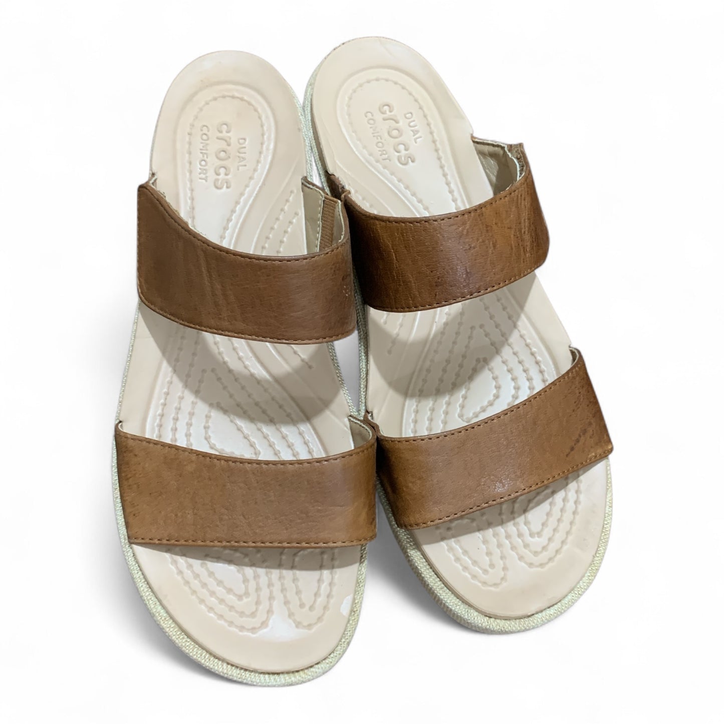 CROCS A LEIGH 2 STRAP MINIWEDGE | CONDITION 10/10 | SIZE US W8 | EU 38-39