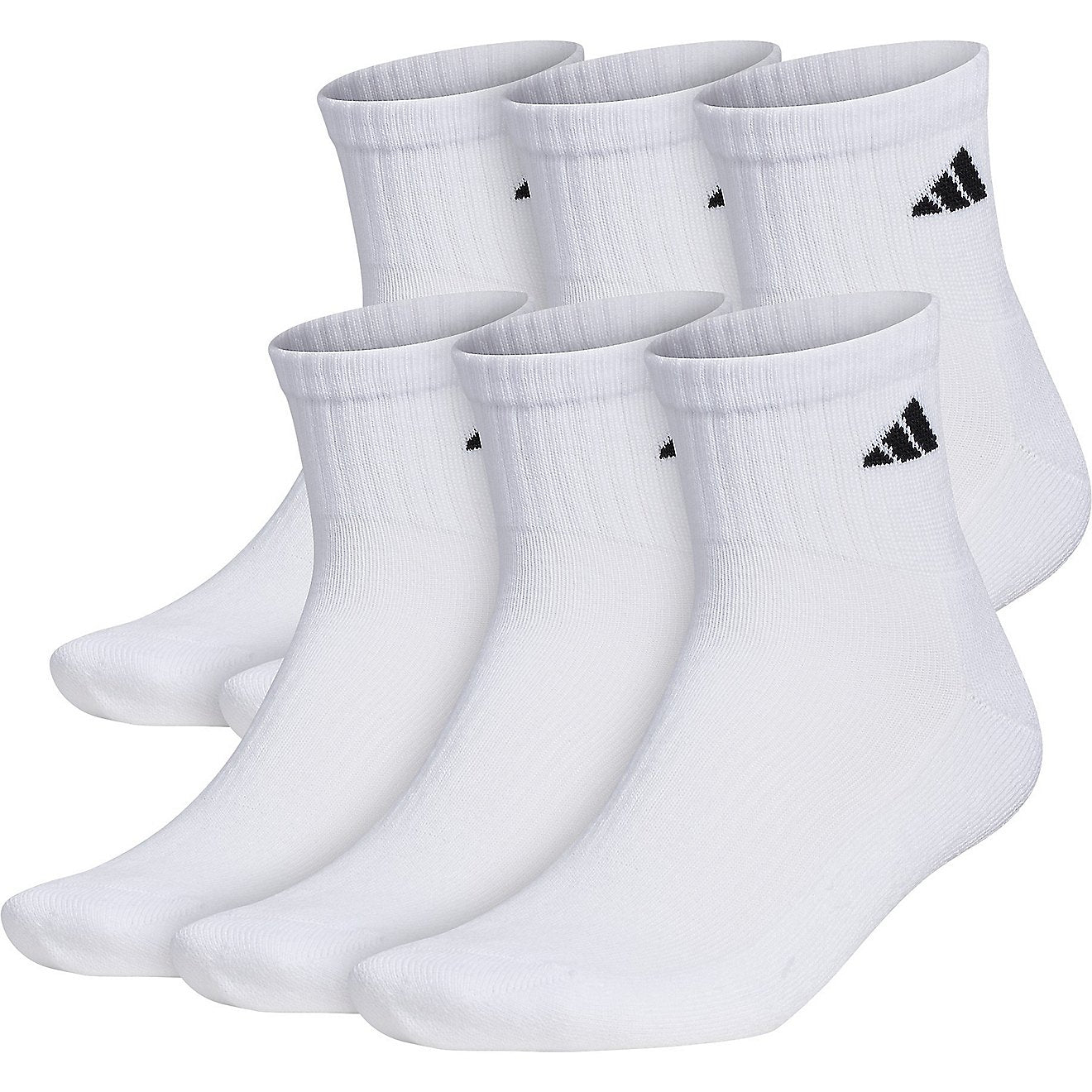 ADIDAS ATHLETIC CUSHIONED QUARTER SOCKS (Pack Of 3 Pairs)