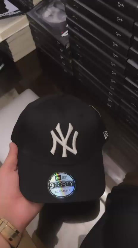 Black With White Logo 9Forty Baseball Cap